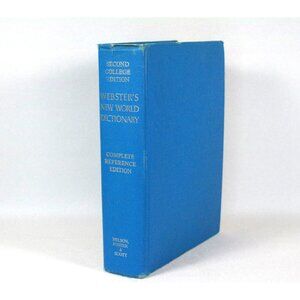 Webster's New World Dictionary Second College Edition Reference Edition 1970